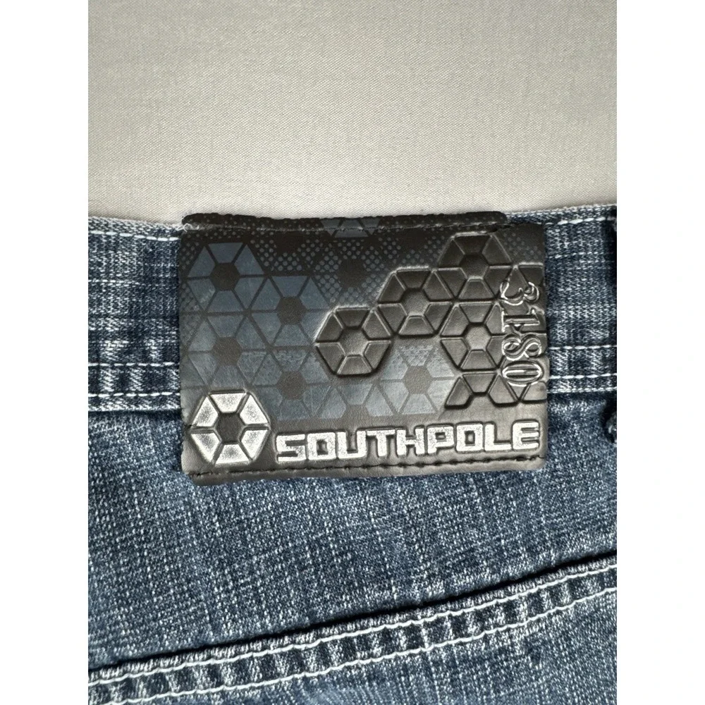 Vintage Y2K Southpole 3180 Baggy Jeans 34x32 Red Tab Wide Leg Denim Skater